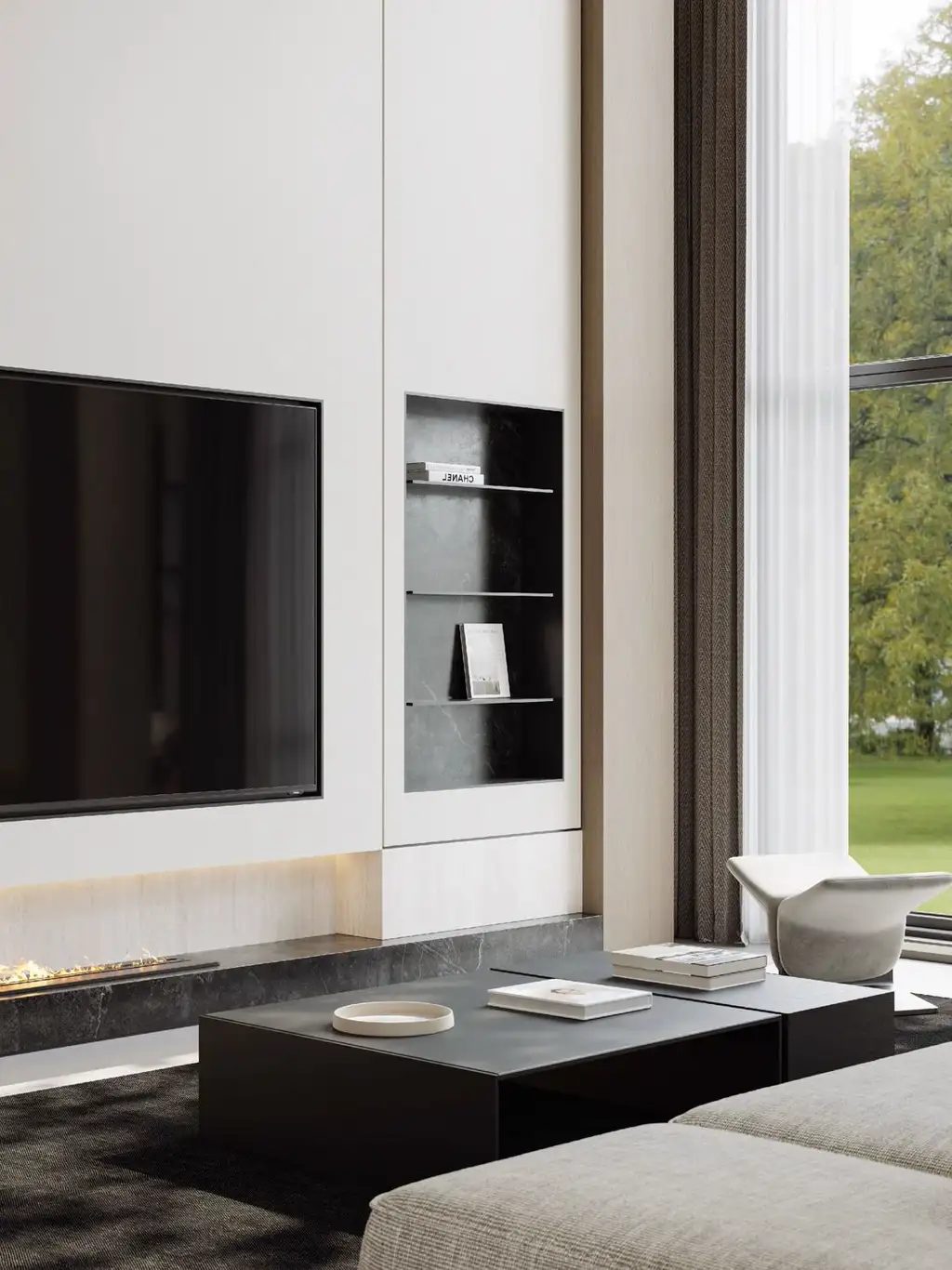 Double-height Villa Rendering 06, interior view 7