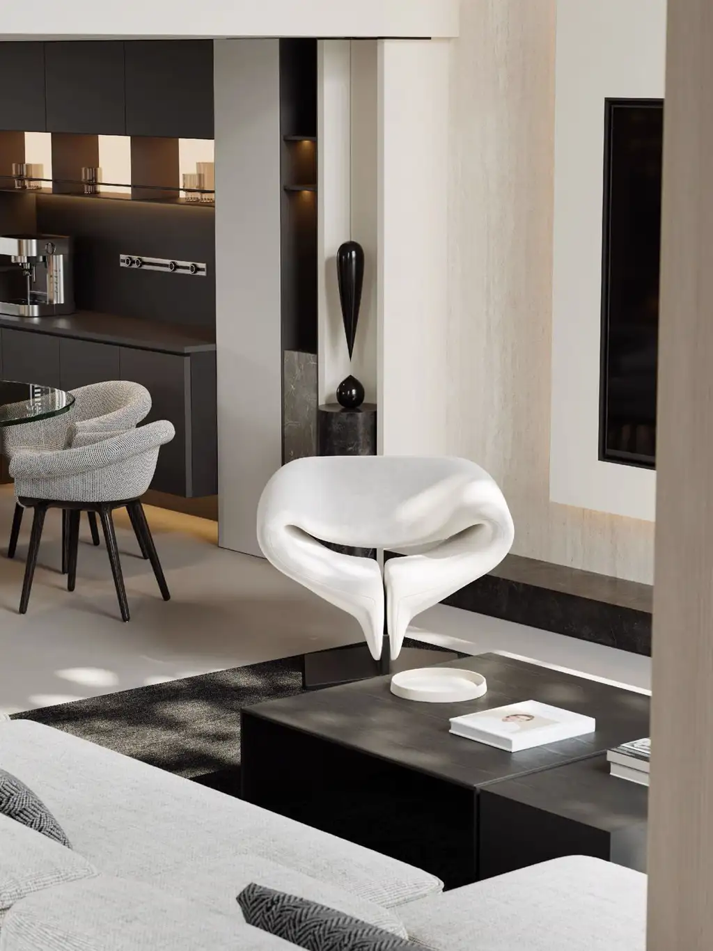 Double-height Villa Rendering 06, interior view 8