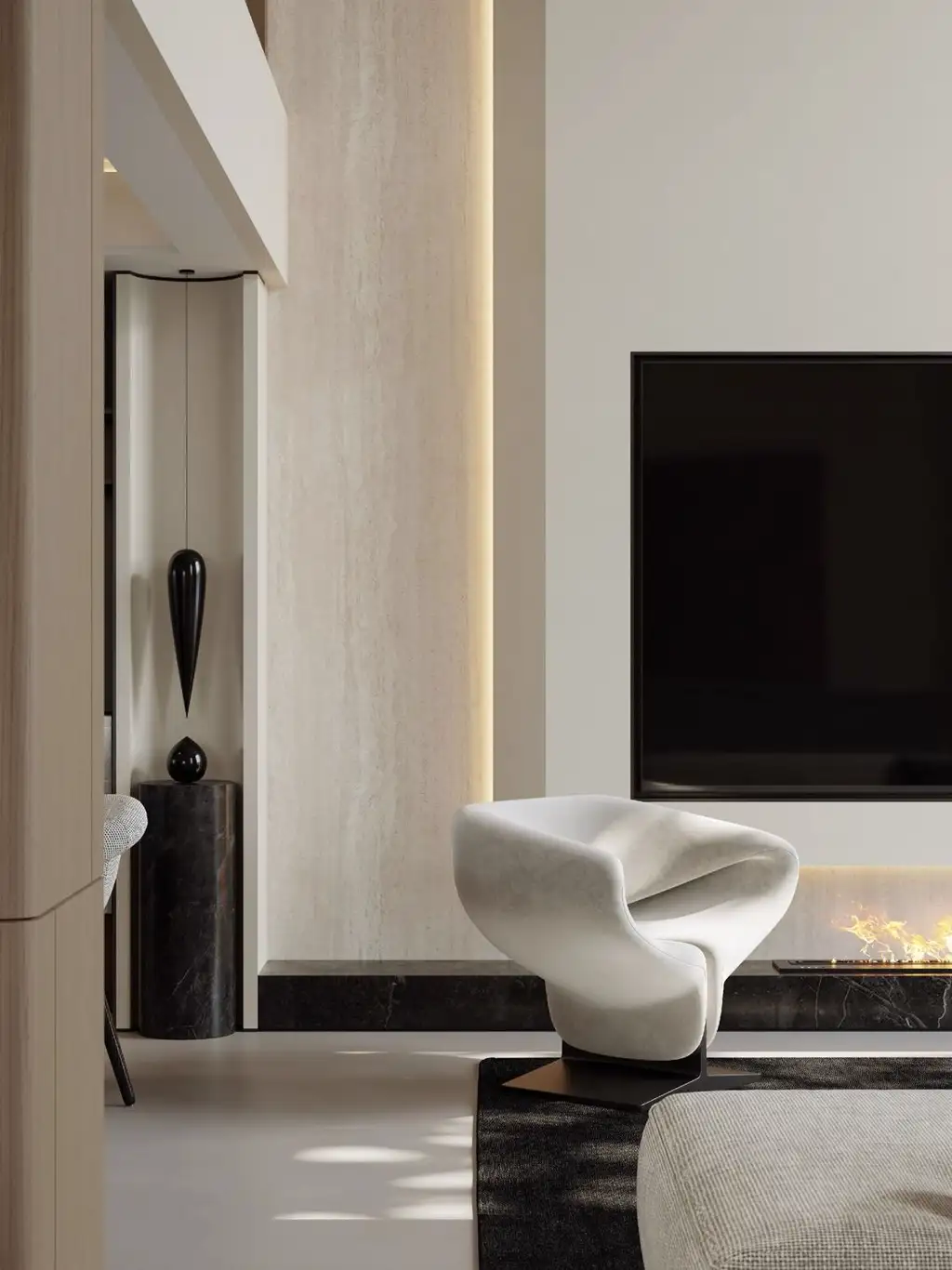 Double-height Villa Rendering 06, interior view 10