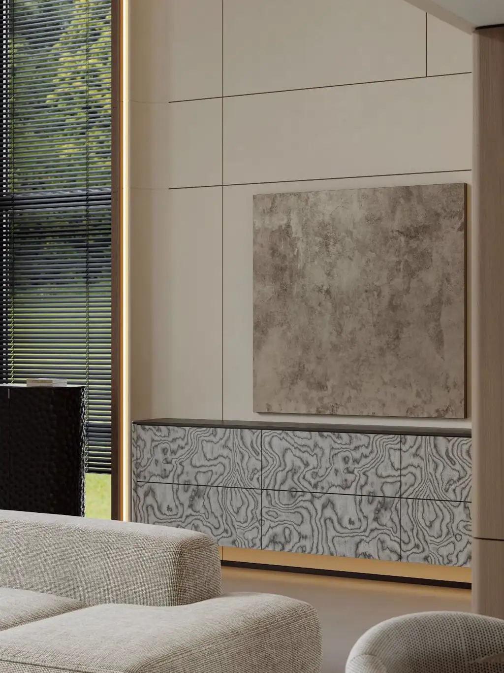 Double-height Villa Rendering 06, interior view 11