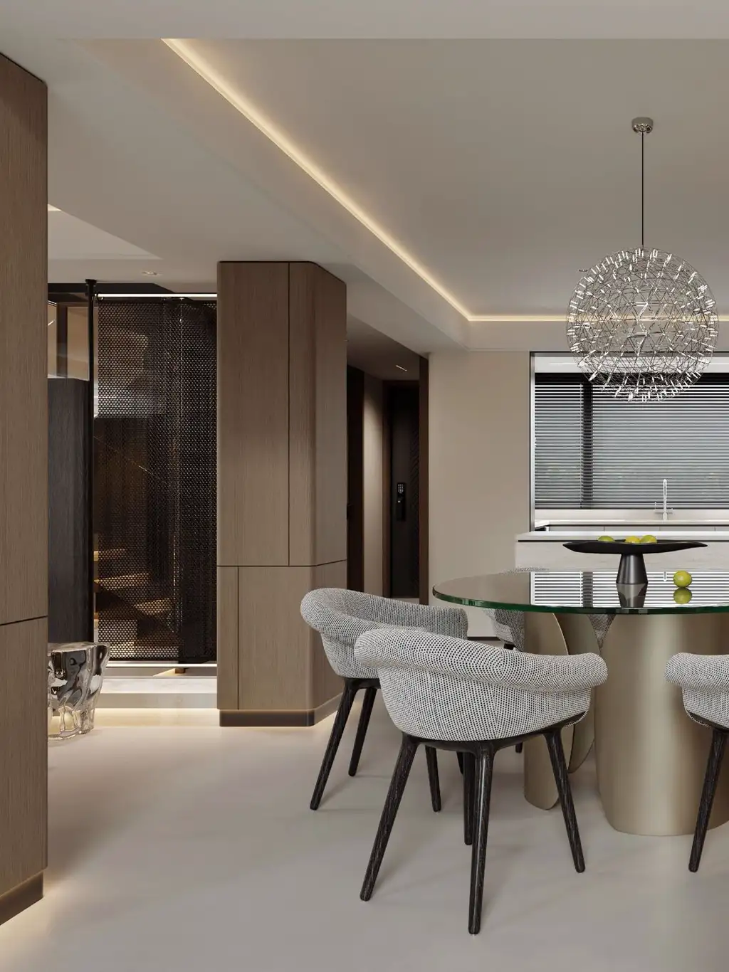 Double-height Villa Rendering 06, interior view 12
