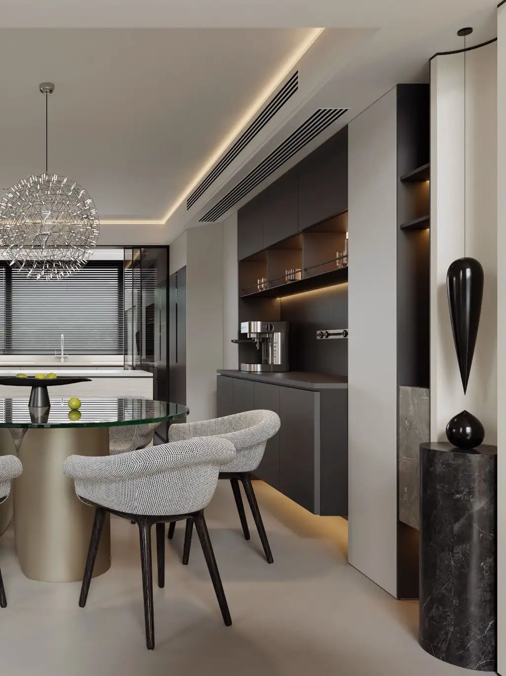 Double-height Villa Rendering 06, interior view 14