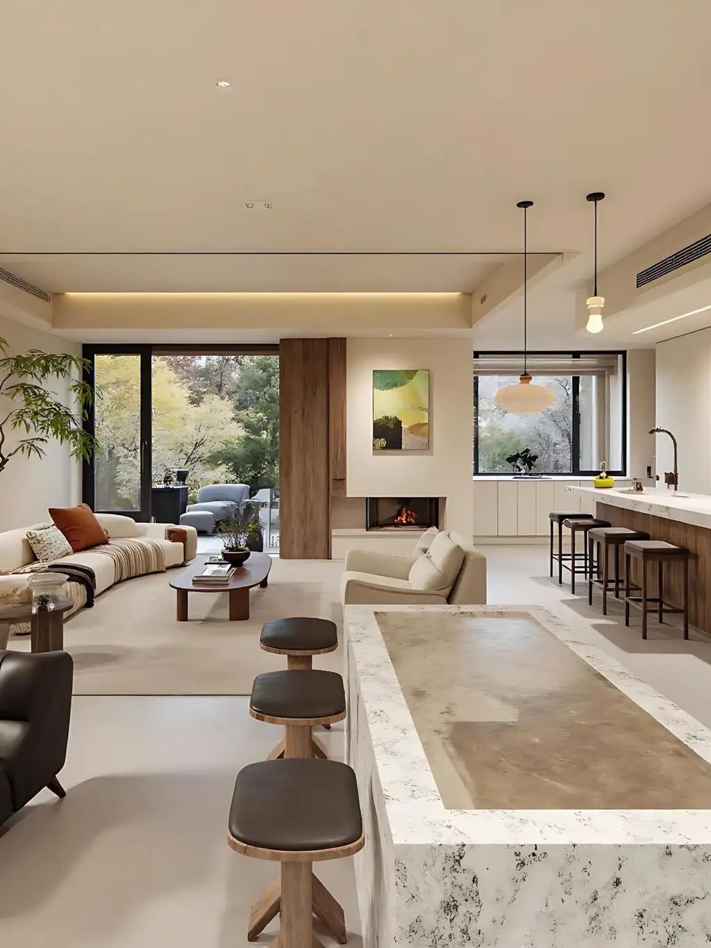 Double-height Villa Rendering 07, interior view 2
