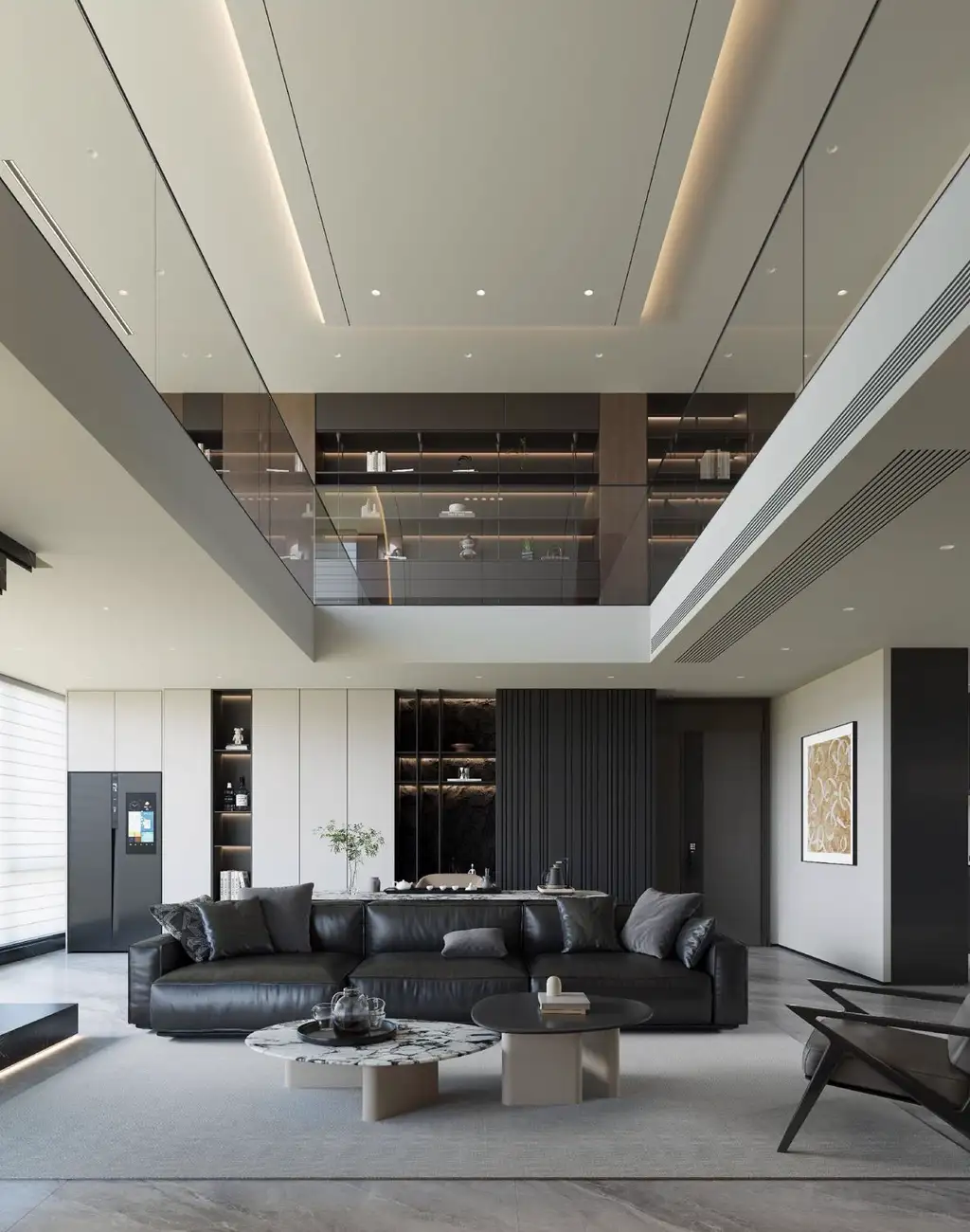 Double-height Villa Rendering 08, interior view 2