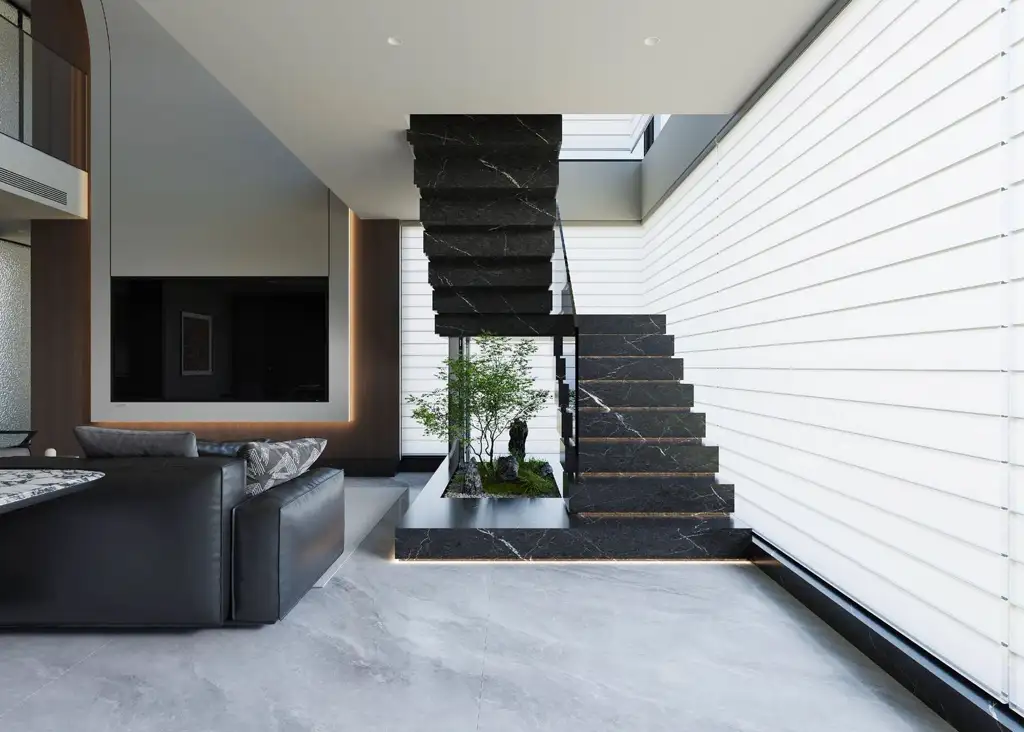 Double-height Villa Rendering 08, interior view 5
