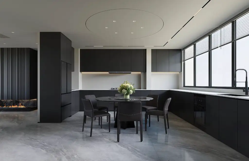 Double-height Villa Rendering 08, interior view 7