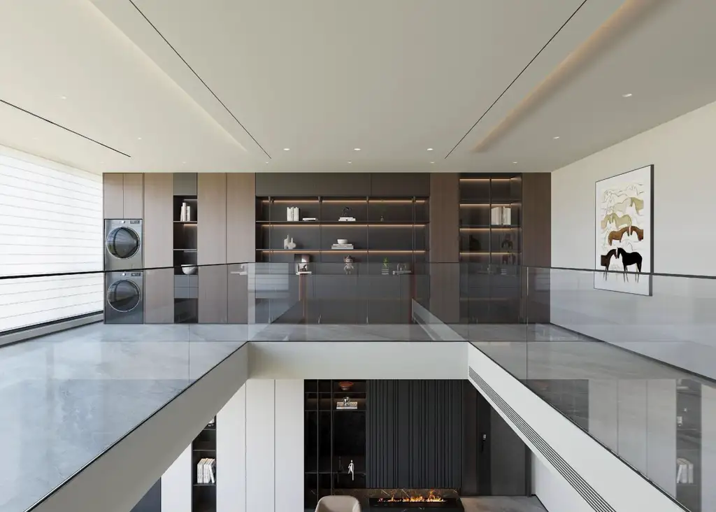 Double-height Villa Rendering 08, interior view 9