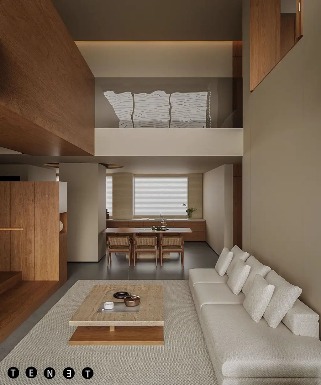 Double-height Villa Rendering 09, interior view 4