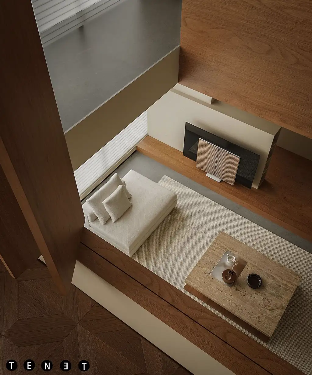 Double-height Villa Rendering 09, interior view 6