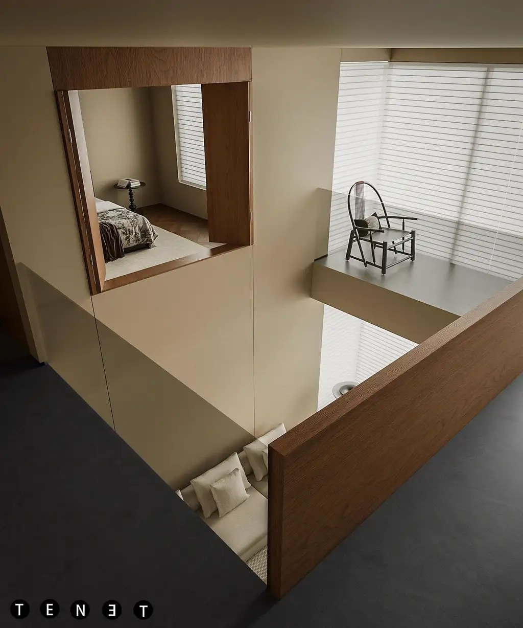 Double-height Villa Rendering 09, interior view 9