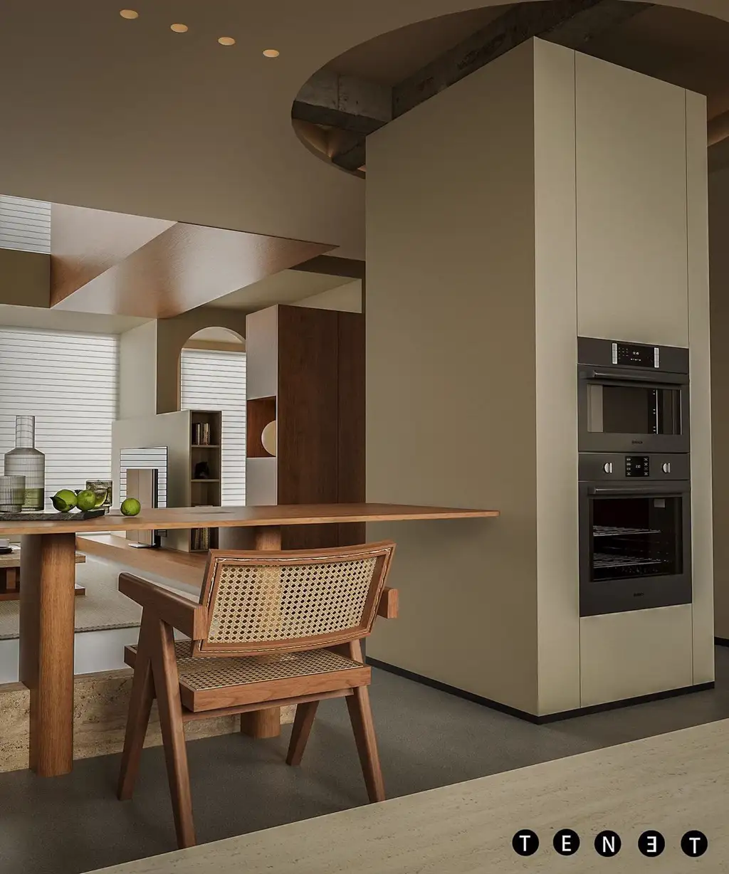 Double-height Villa Rendering 09, interior view 13