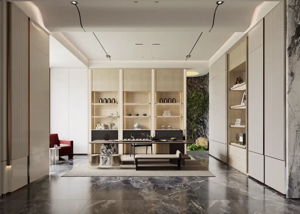 Double-height Villa Rendering 10, interior view 4