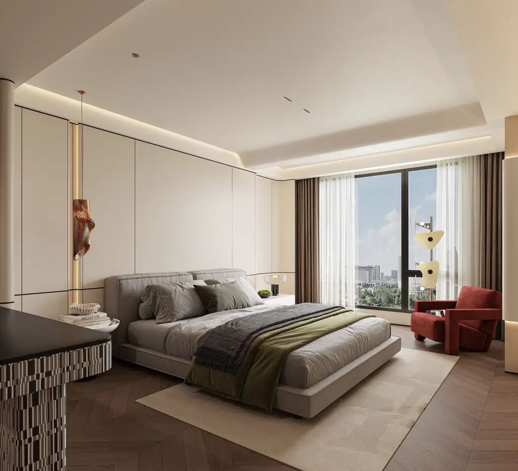 Double-height Villa Rendering 10, interior view 13