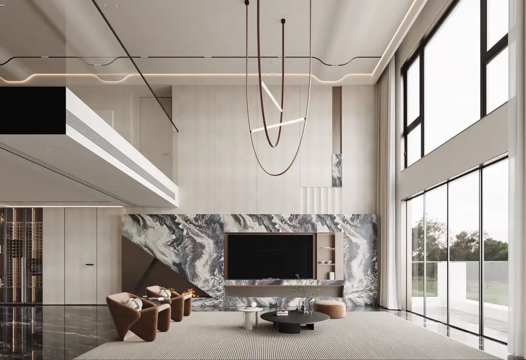 Double-height Villa Rendering 10, interior view 16