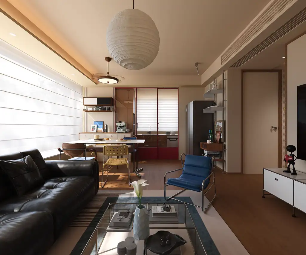 Modern Interior Rendering 01, interior view 1