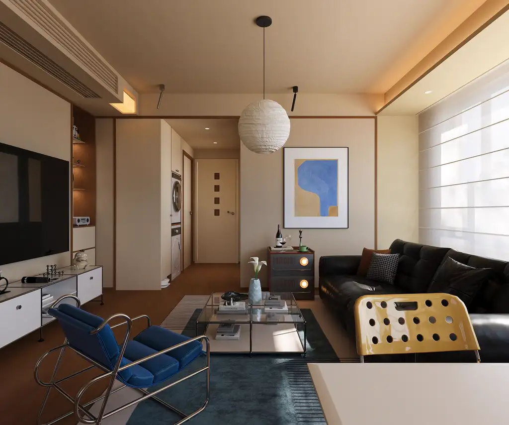 Modern Interior Rendering 01, interior view 3