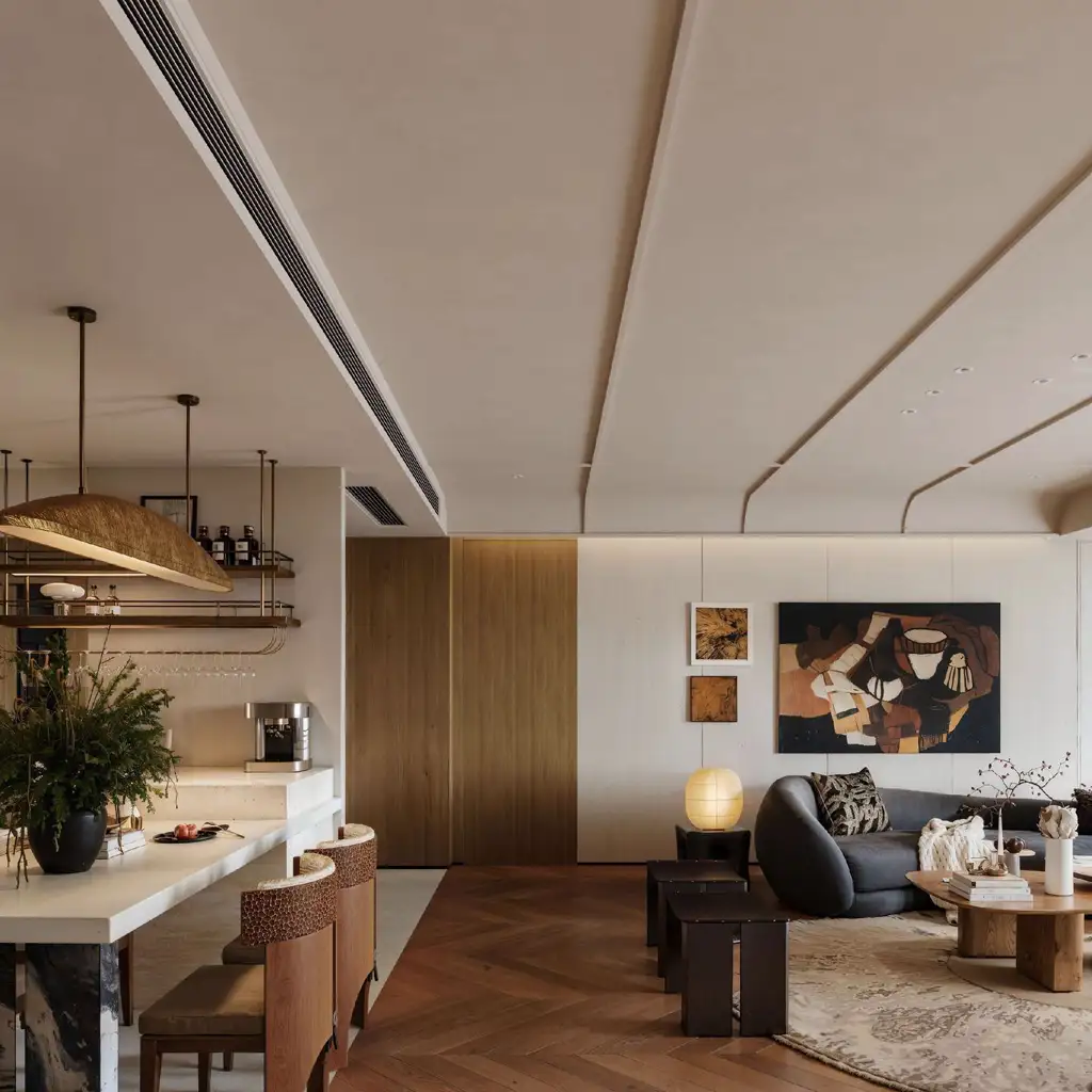 Natural Wood Interior Rendering 08, interior view 3
