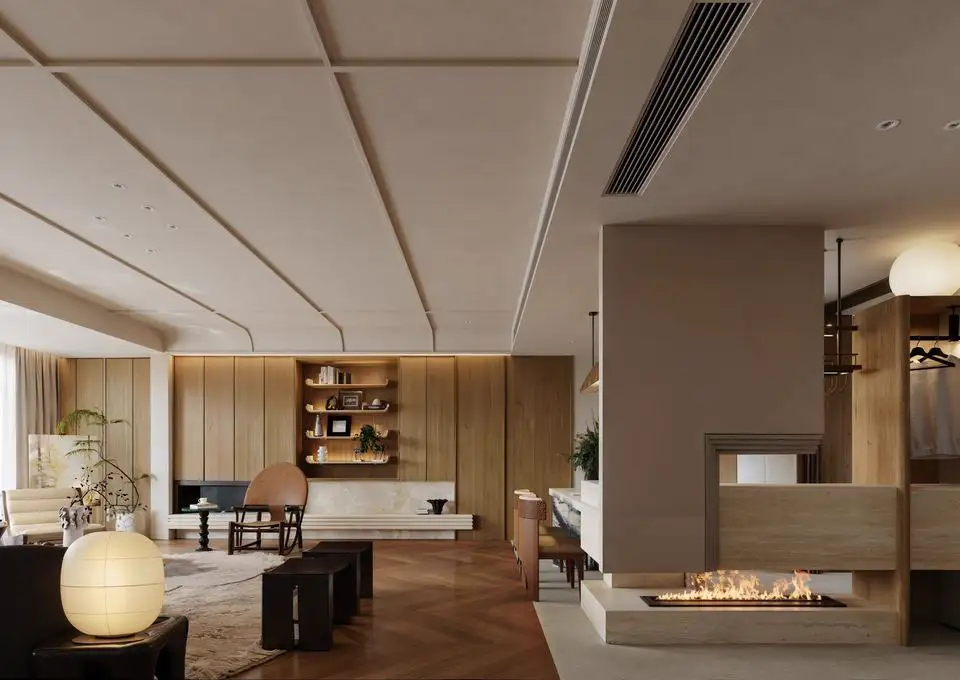Natural Wood Interior Rendering 08 cover rendering