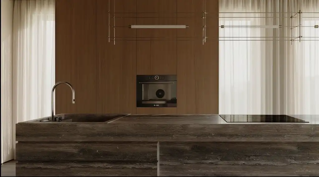 Natural Wood Interior Rendering 09, interior view 6
