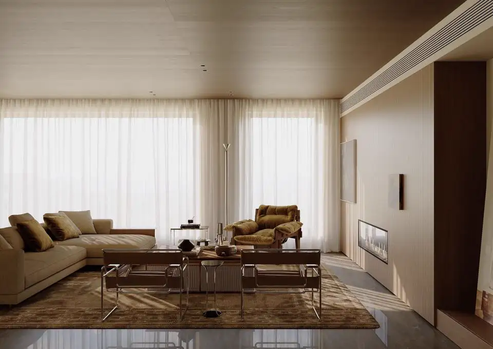 Natural Wood Interior Rendering 09 cover rendering