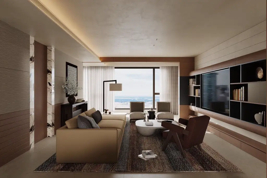 Natural Wood Interior Rendering 10, interior view 2