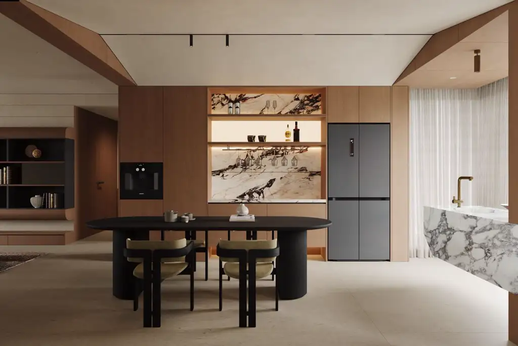 Natural Wood Interior Rendering 10, interior view 5