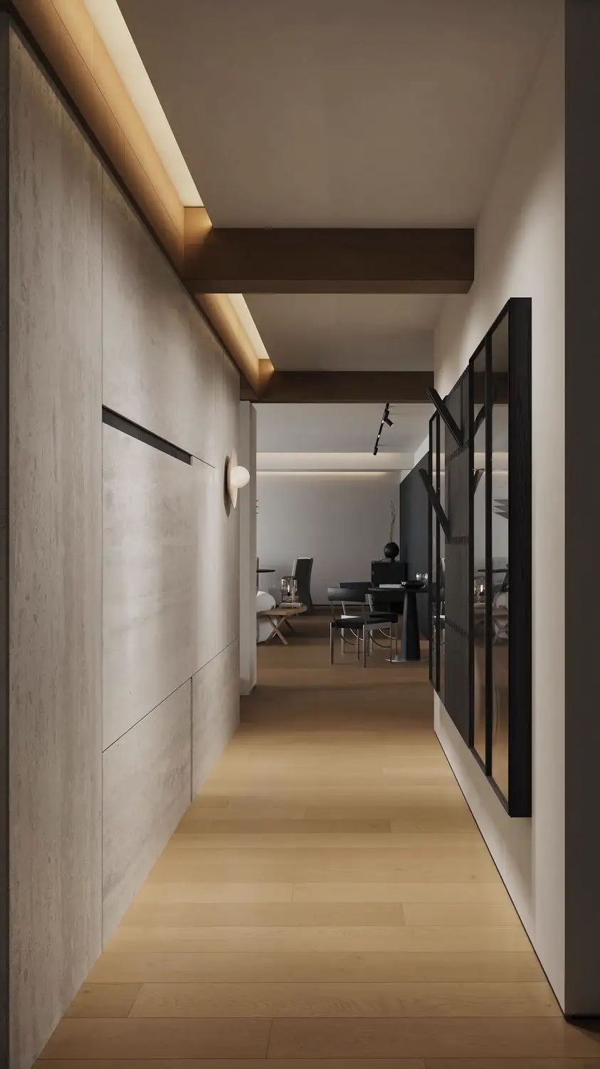 Natural Wood Interior Rendering 11, interior view 10