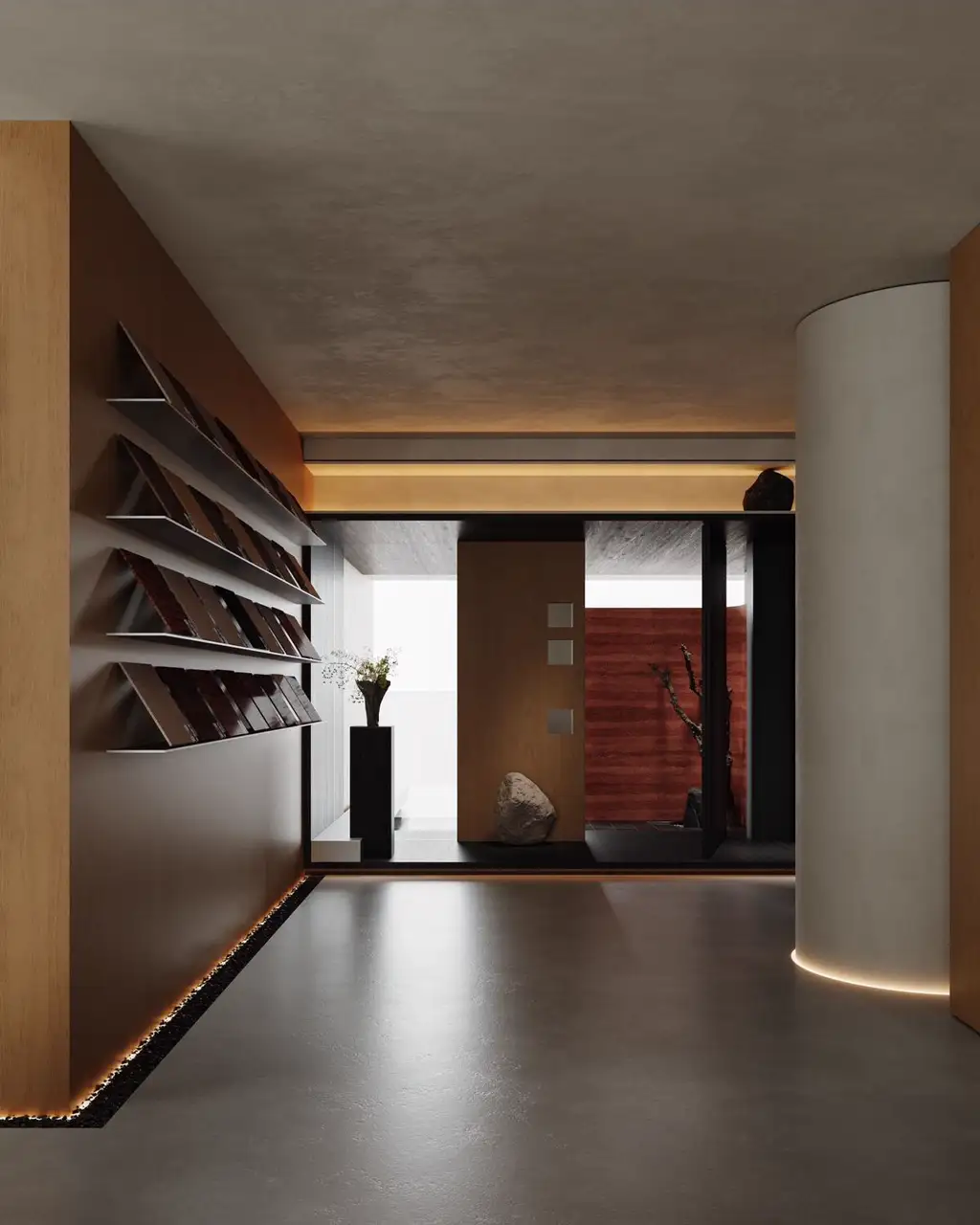 Natural Wood Interior Rendering 12, interior view 4