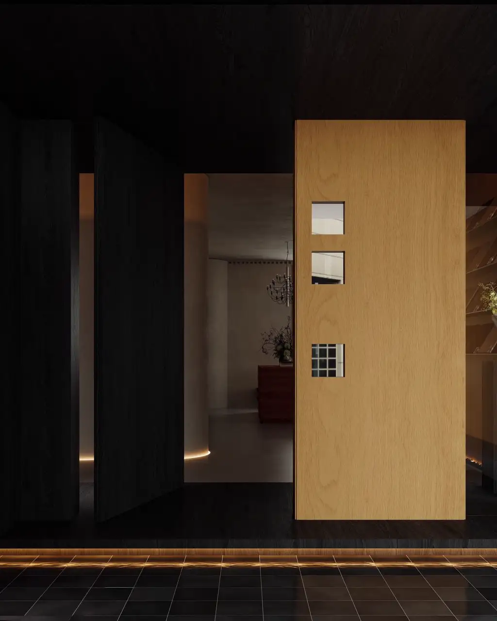 Natural Wood Interior Rendering 12, interior view 8