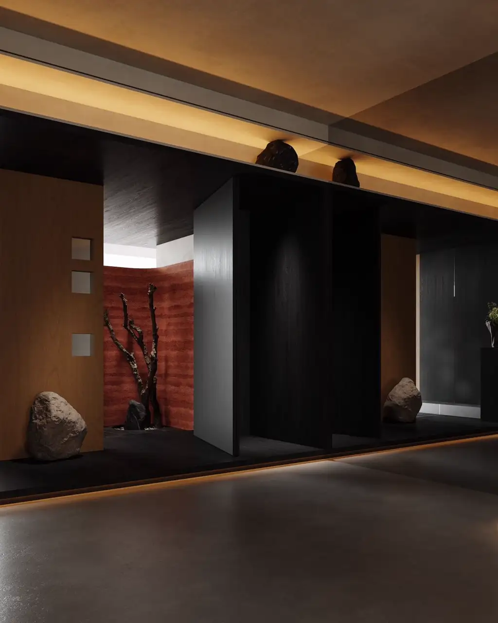 Natural Wood Interior Rendering 12, interior view 13