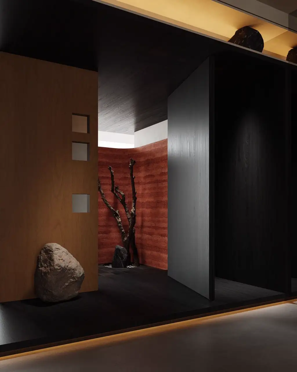 Natural Wood Interior Rendering 12, interior view 14