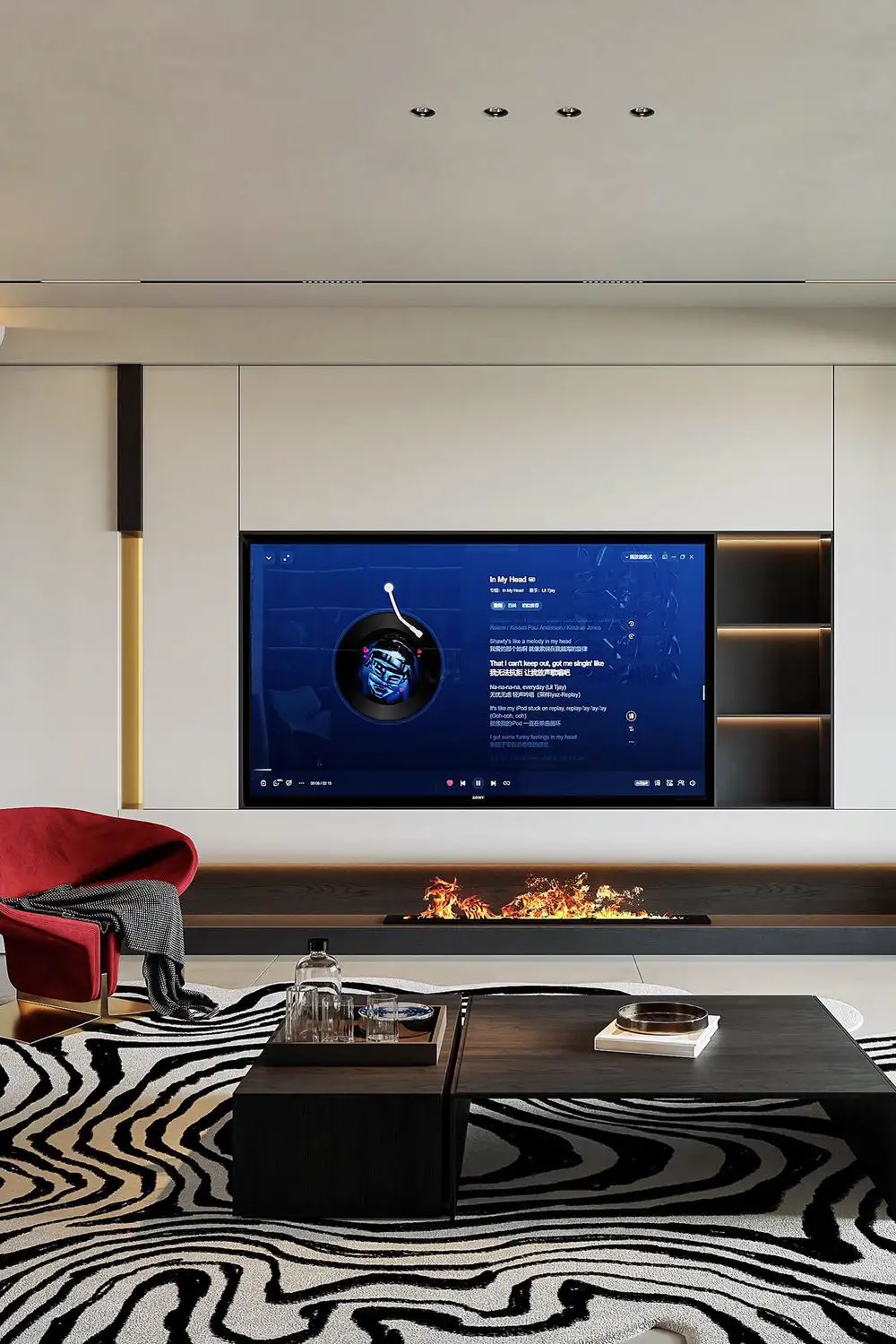 Italian Minimal Interior Rendering 13, interior view 2