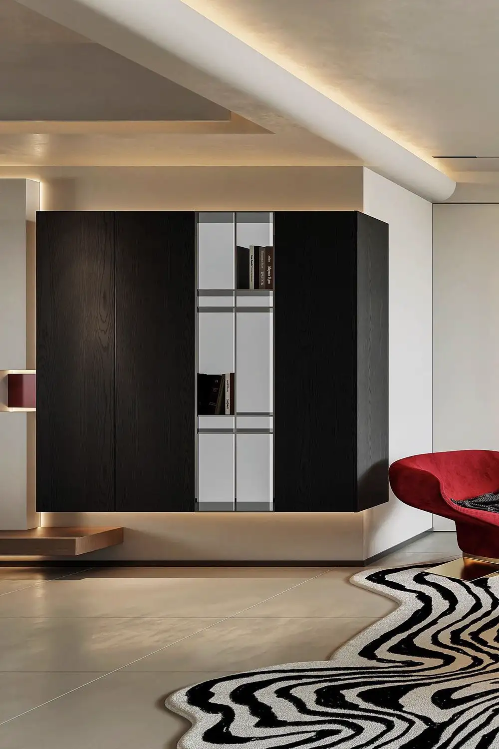 Italian Minimal Interior Rendering 13, interior view 4