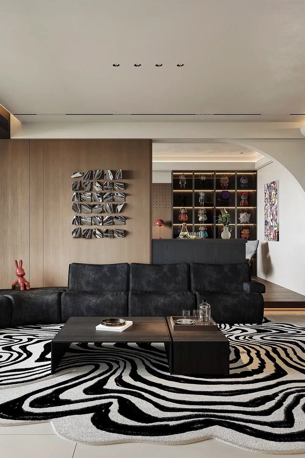 Italian Minimal Interior Rendering 13, interior view 7
