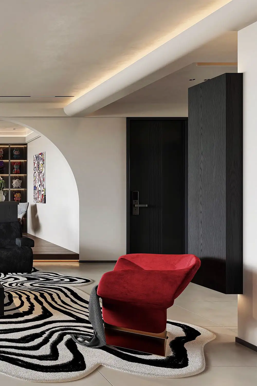 Italian Minimal Interior Rendering 13, interior view 8
