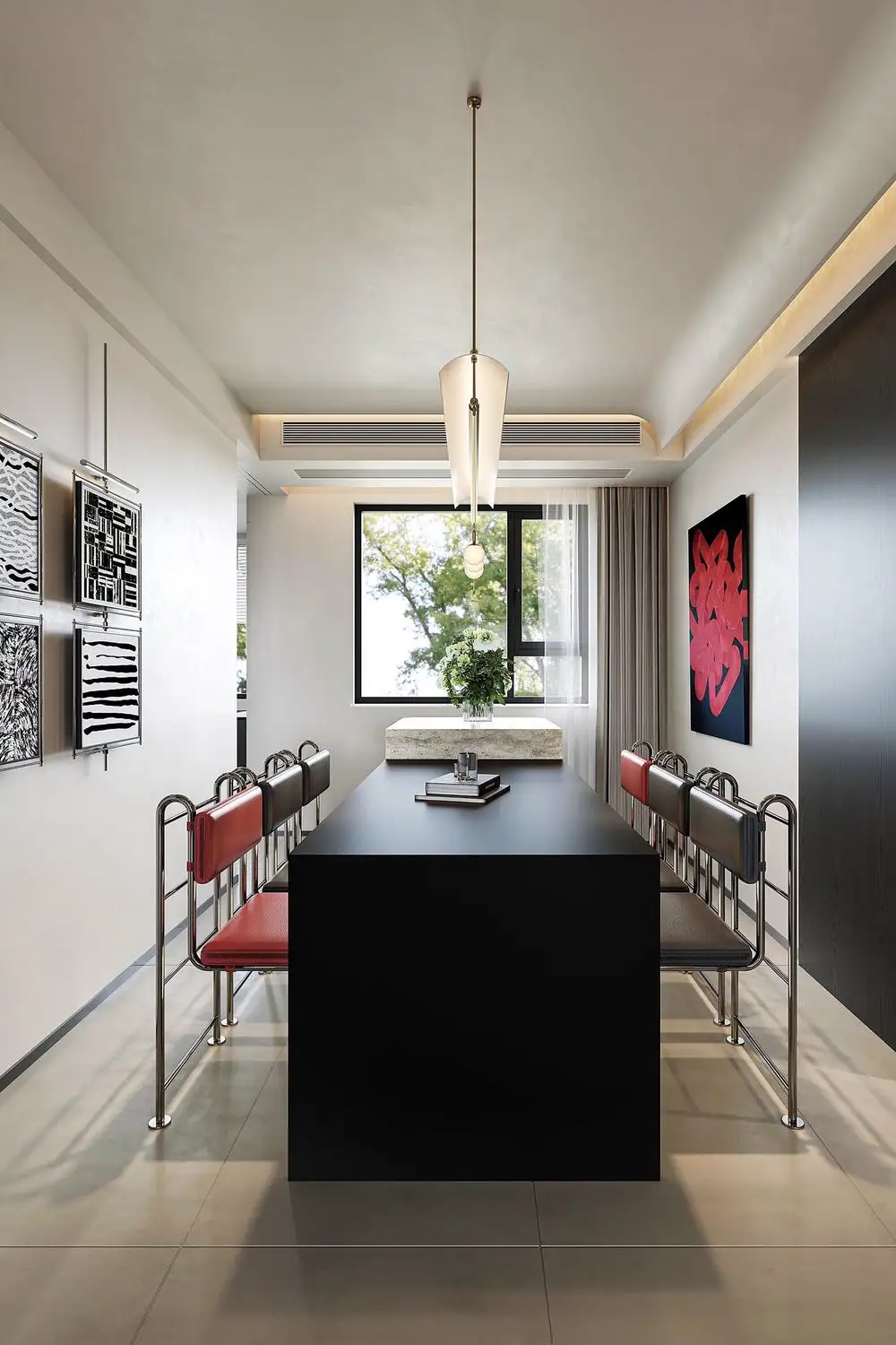 Italian Minimal Interior Rendering 13, interior view 11