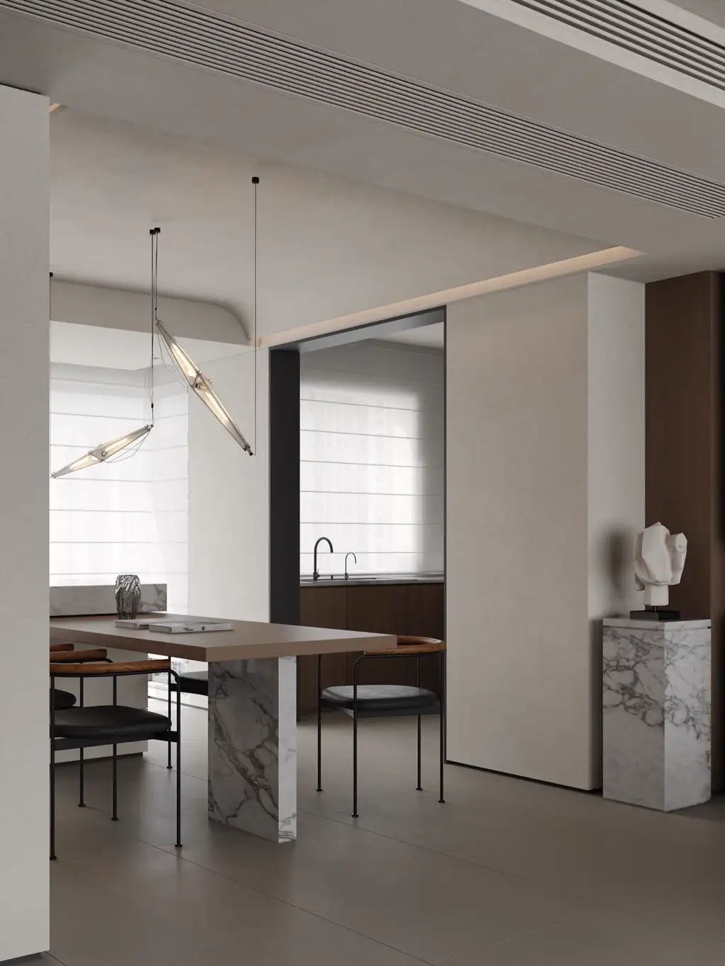 Italian Minimal Interior Rendering 14, interior view 8