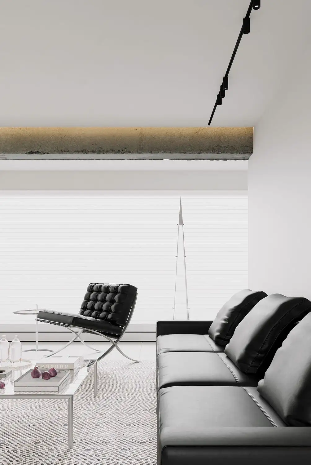 Italian Minimal Interior Rendering 15, interior view 3