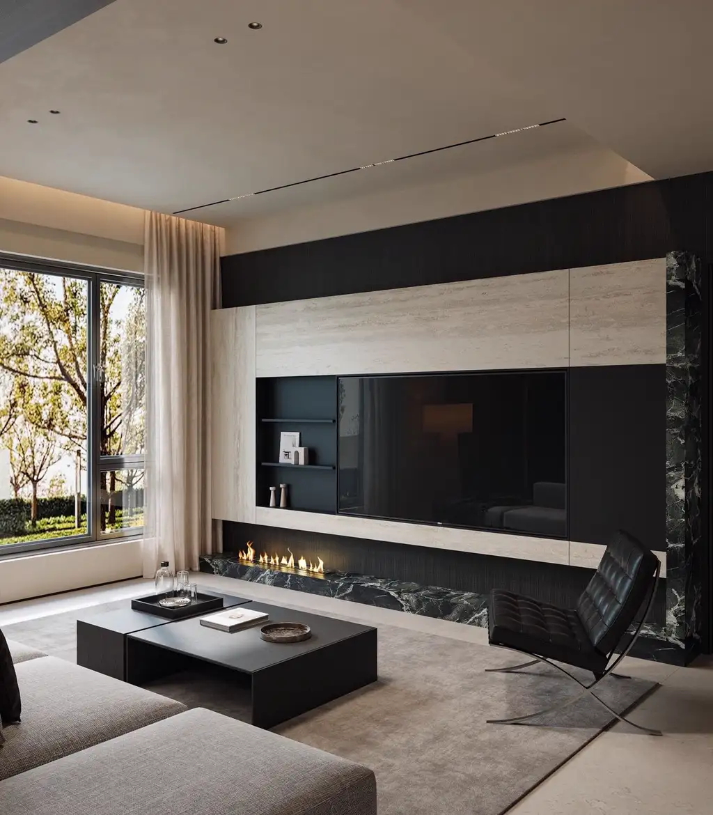 Italian Minimal Interior Rendering 16, interior view 1