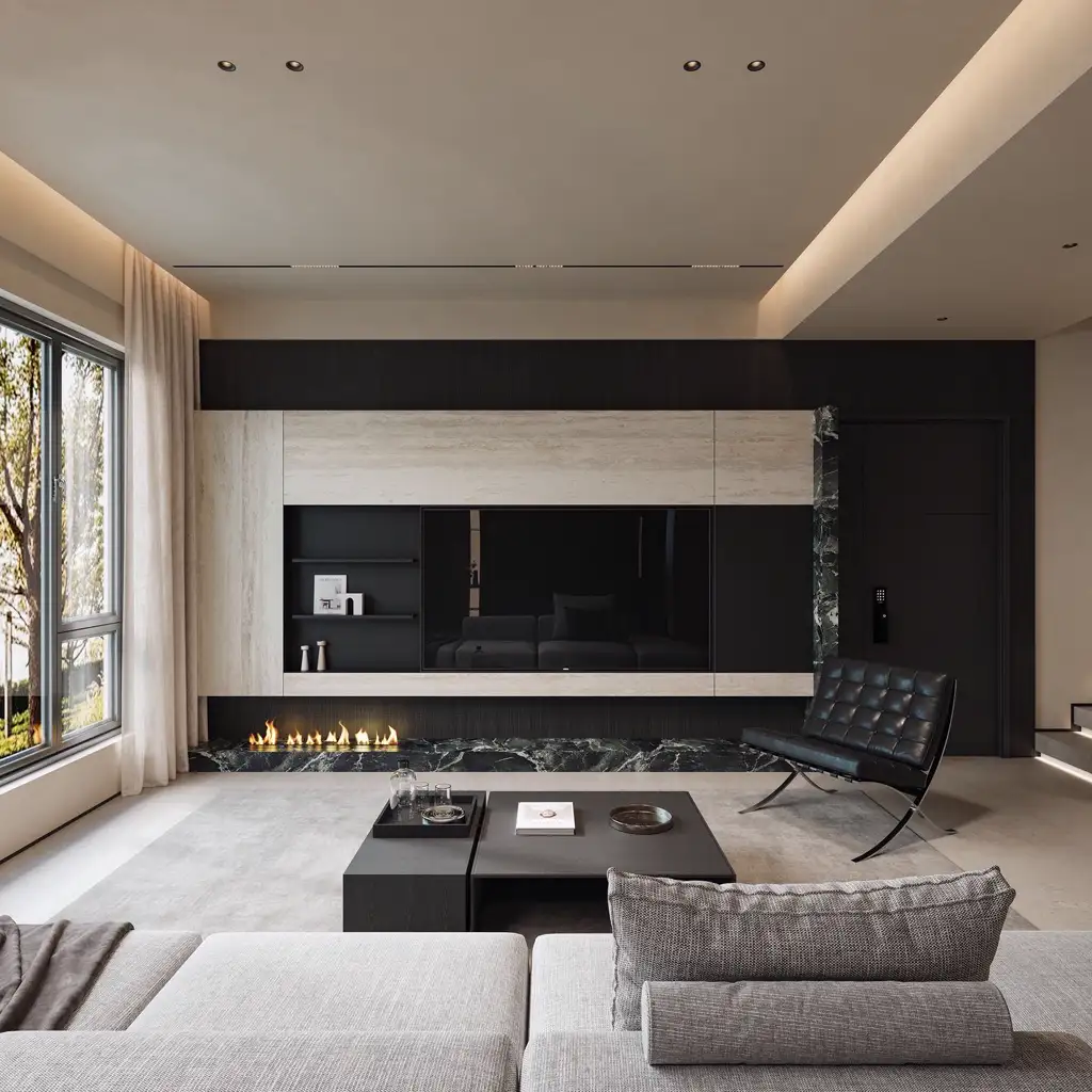 Italian Minimal Interior Rendering 16, interior view 2
