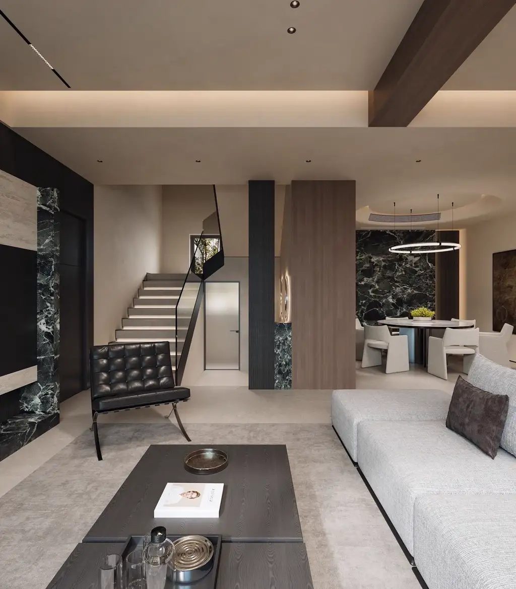 Italian Minimal Interior Rendering 16, interior view 6