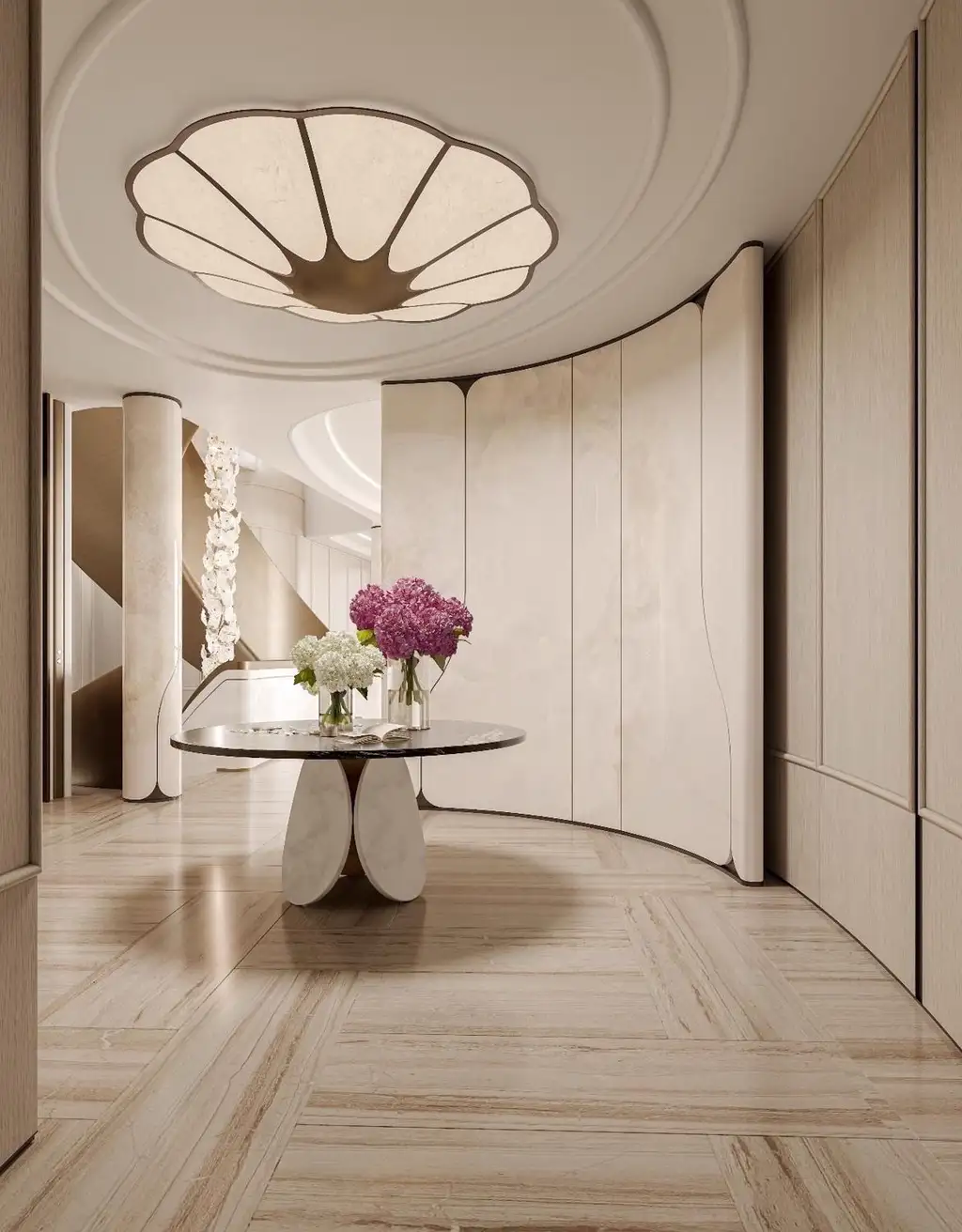 French Classic Interior Rendering 02, interior view 5