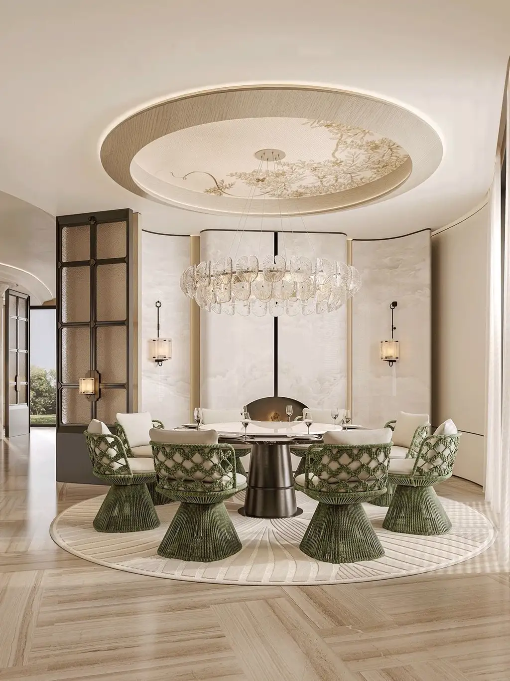 French Classic Interior Rendering 02, interior view 10