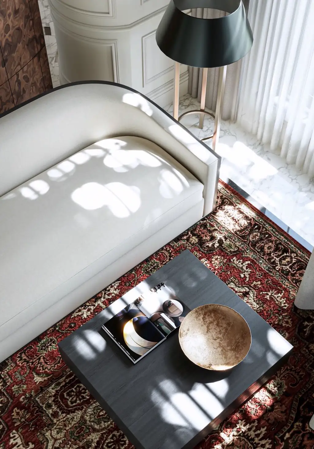 French Classic Interior Rendering 03, interior view 1