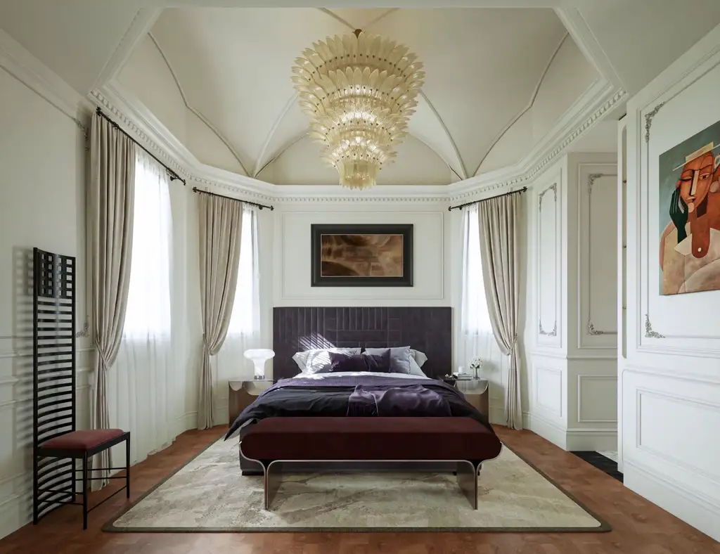 French Classic Interior Rendering 03, interior view 5
