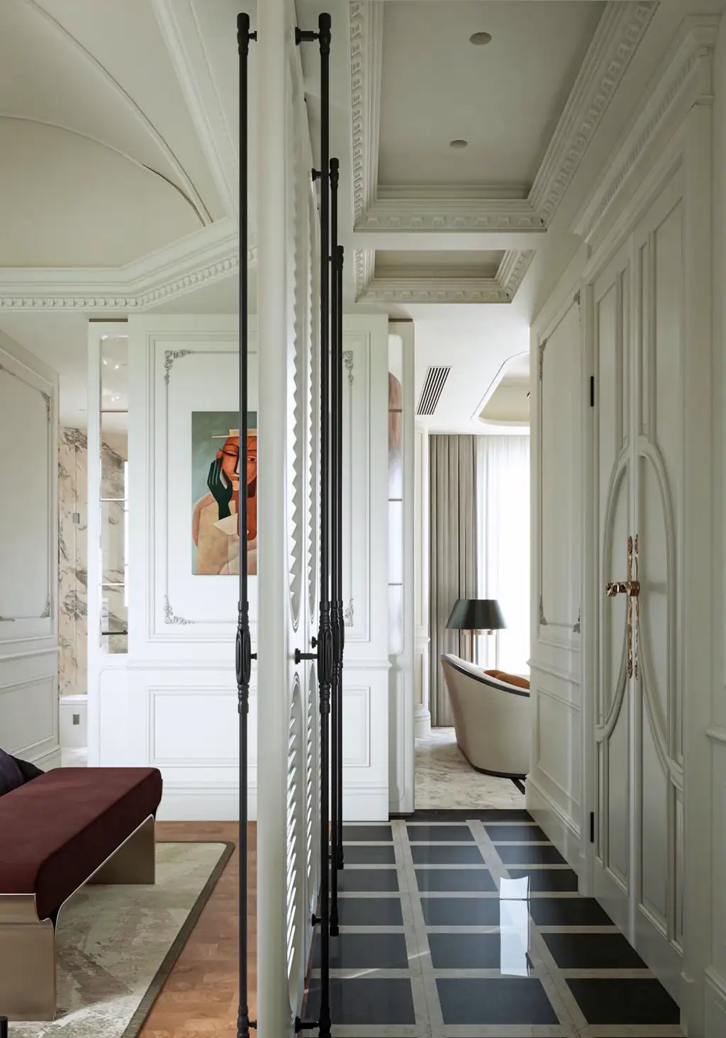 French Classic Interior Rendering 03, interior view 9