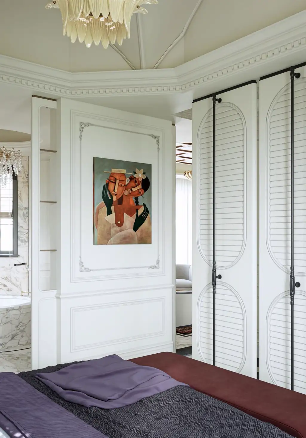 French Classic Interior Rendering 03, interior view 10