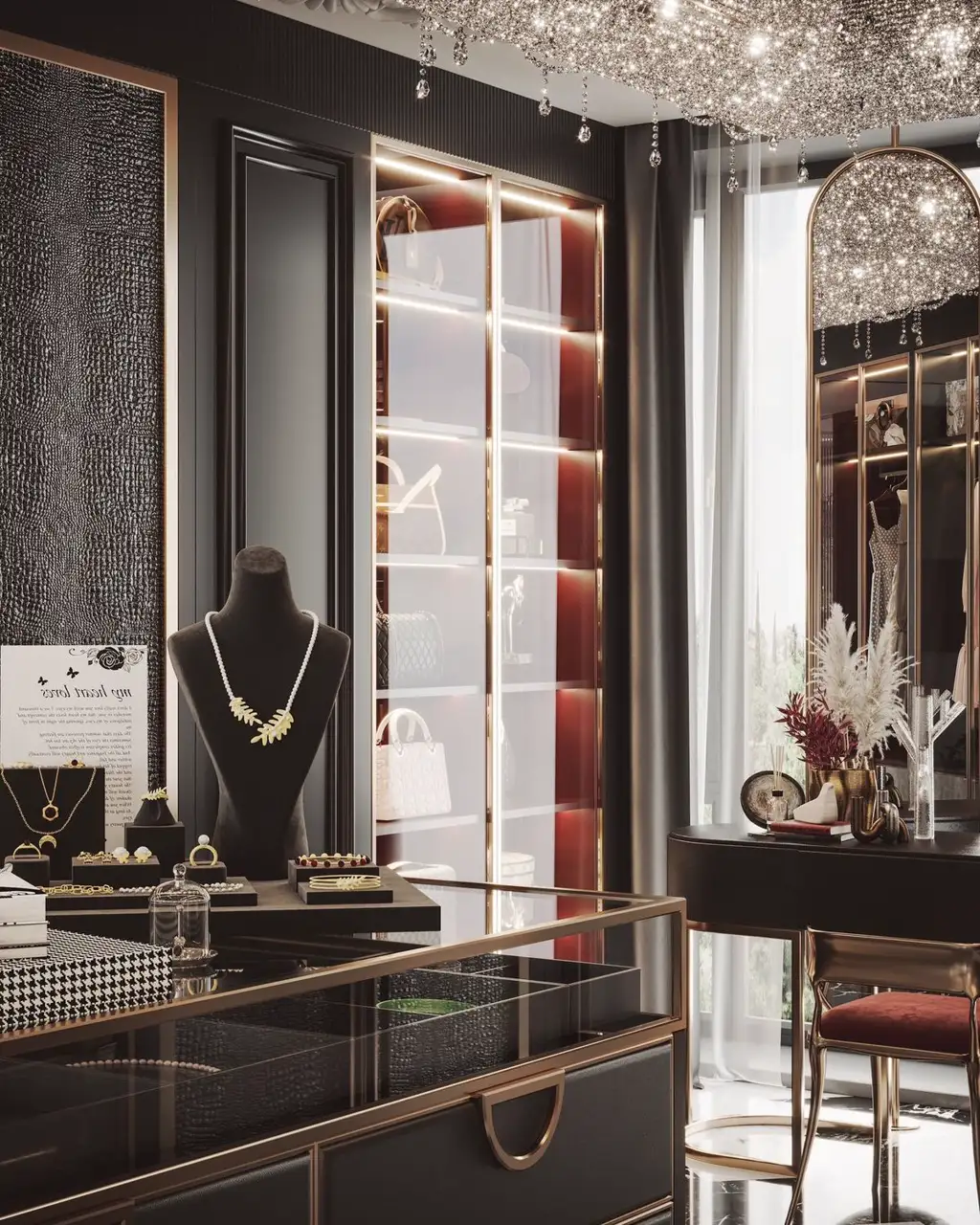 French Classic Interior Rendering 04, interior view 12