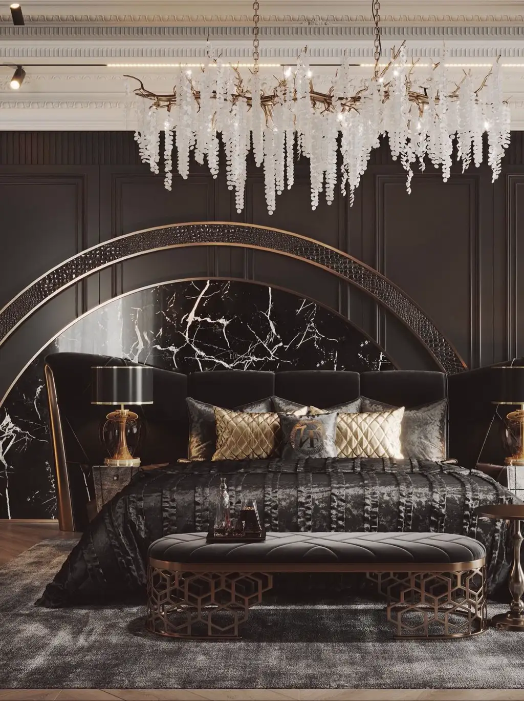 French Classic Interior Rendering 04, interior view 13