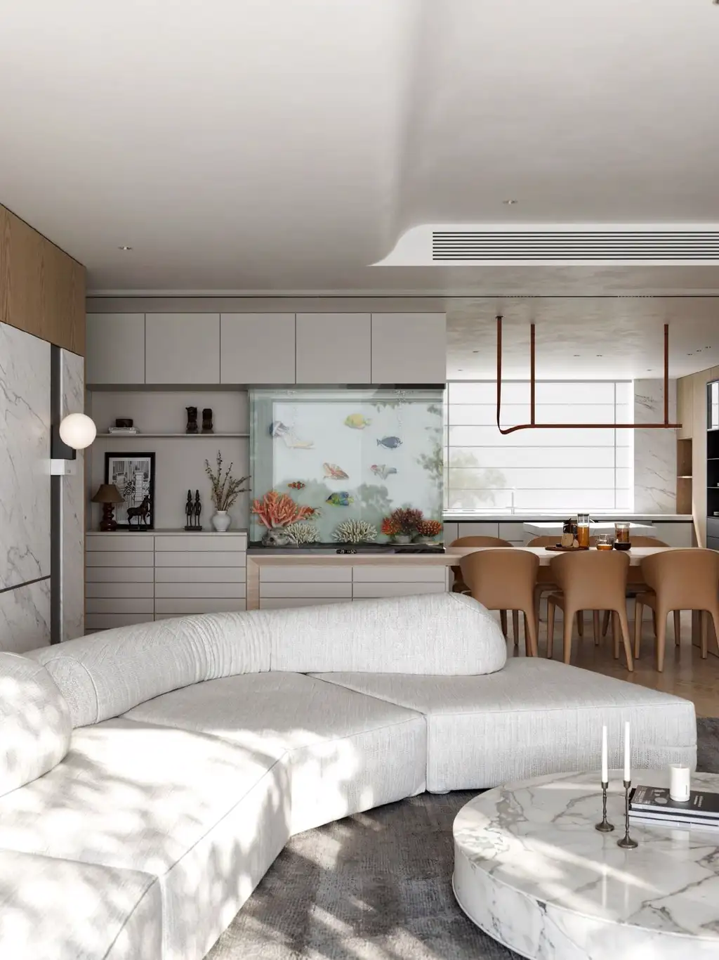 Italian Minimal Interior Rendering 17, interior view 8
